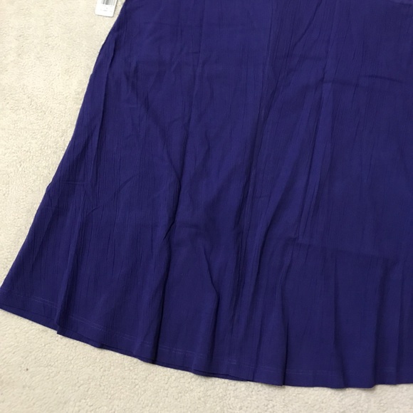 SALE Collette by Miss Elaine Sleeveless Cotton Nightgown Pockets Blue Size 1X - Picture 9 of 10